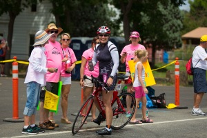 Smiles for all...even at mile 70 on the bike.